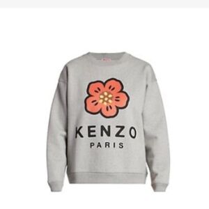 Kenzo Pearl Grey Graphic Sweatshirt size large
